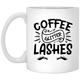 Coffee Glitter Lashes XP8434 11 oz. White Mug Coffee Glitter Lashes XP8434 11 oz. White Mug